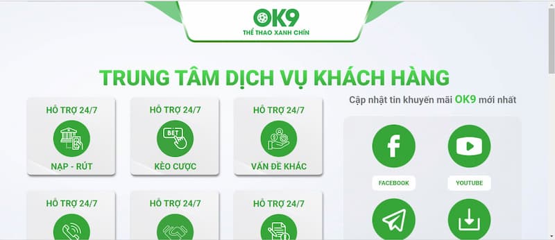 Cách liên hệ nhà cái ok9