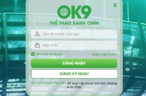 Đăng nhập đơn giản qua các bước để tham gia cá cược hiệu quả cùng ok9